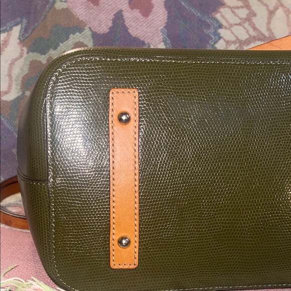 🦆 Dooney & Bourke Olive Green Shoulder Bag - Picture 14 of 16